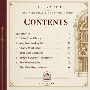 Show the contents of THE PERSONAL LIBRARY BLUEPRINT.